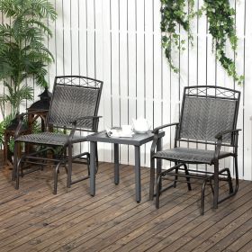 Set of 2 Outdoor Glider Chairs