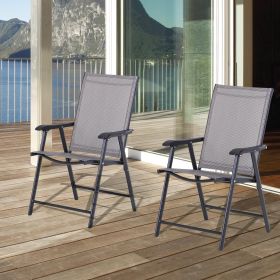 Set of 2 Outdoor Folding Chairs