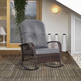Porch Rocker w/ Plush Cushion