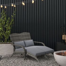 Adirondack Chair for 2 with Cushions & Footrests