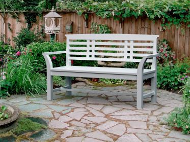 Sakura 2-Seater Bench in White Finish