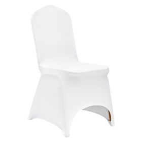 VEVOR Stretch Spandex Folding Chair Covers, Universal Fitted Arched Front Cover, Removable Washable Protective Slipcovers, for Wedding, Holiday