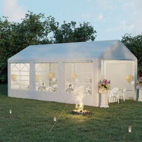 10' x 20' Heavy Duty Party Tent & Carport with Removable Sidewalls and Double Doors