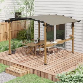 12' x 10' Outdoor Pergola with Bar Counter