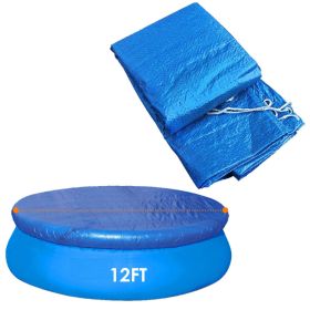Swimming Pool Cover Protector Dustproof Waterproof Paddling Pool Cover Only (Option: 12FT)
