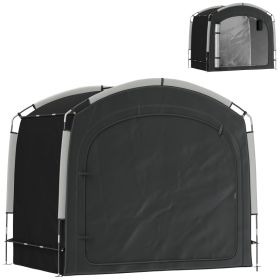 Bike Storage Shed Tent, Portable and Waterproof with 210D Oxford Fabric and Carry Bag for 3-4 Bicycles, Black (Option: Black-650x170x120 mm)
