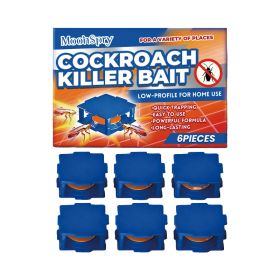 Cockroach Glue Bait Placement Box, 6pcs, Household Cleaning, Cleaning Agent for Home Cleaning (Option: Default)