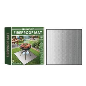 Outdoor BBQ Fire Pad Outdoor Lawn Terrace BBQ Fire Pad Waterproof Square Protective Pad (Option: Default)