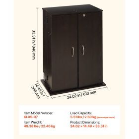 Media Storage Cabinet, 4-Tier DVD Shelf Organizer, 24.02 X 14.49 X 33.31 In Multimedia Storage Organizer For CDs, DVDs, Books, Games, CD Shelf Fo (Option: Black)