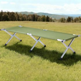 Same Code-27860141 RHB-03A Portable Folding Camping Cot With Carrying Bag Army Green (Option: Default)