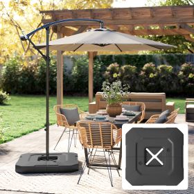 2-Piece Cantilever Umbrella Base Weight Set (Option: Black)