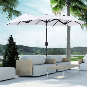 Outdoor beach umbrella /Double-sided Umbrella  ( Amazon Shipping)（Prohibited by WalMart） (Option: 21078231)