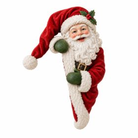 Santa Claus Doorside Decorative Ornament, Decoration for Home Decor (Option: Default)