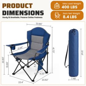 Heat Camping Chairs, Outdoor Folding Chairs (Option: Blue gray 2P)