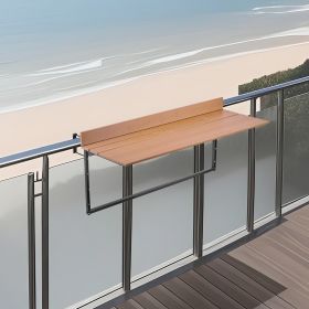 Balcony Hanging Table 15 X 39 In Outdoor Patio Railing Bar Table Adjusable (Option: Multicolor)