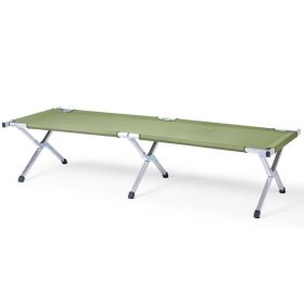 Same Code-67811012 RHB-03A Portable Folding Camping Cot With Carrying Bag Army Green (Option: Default)